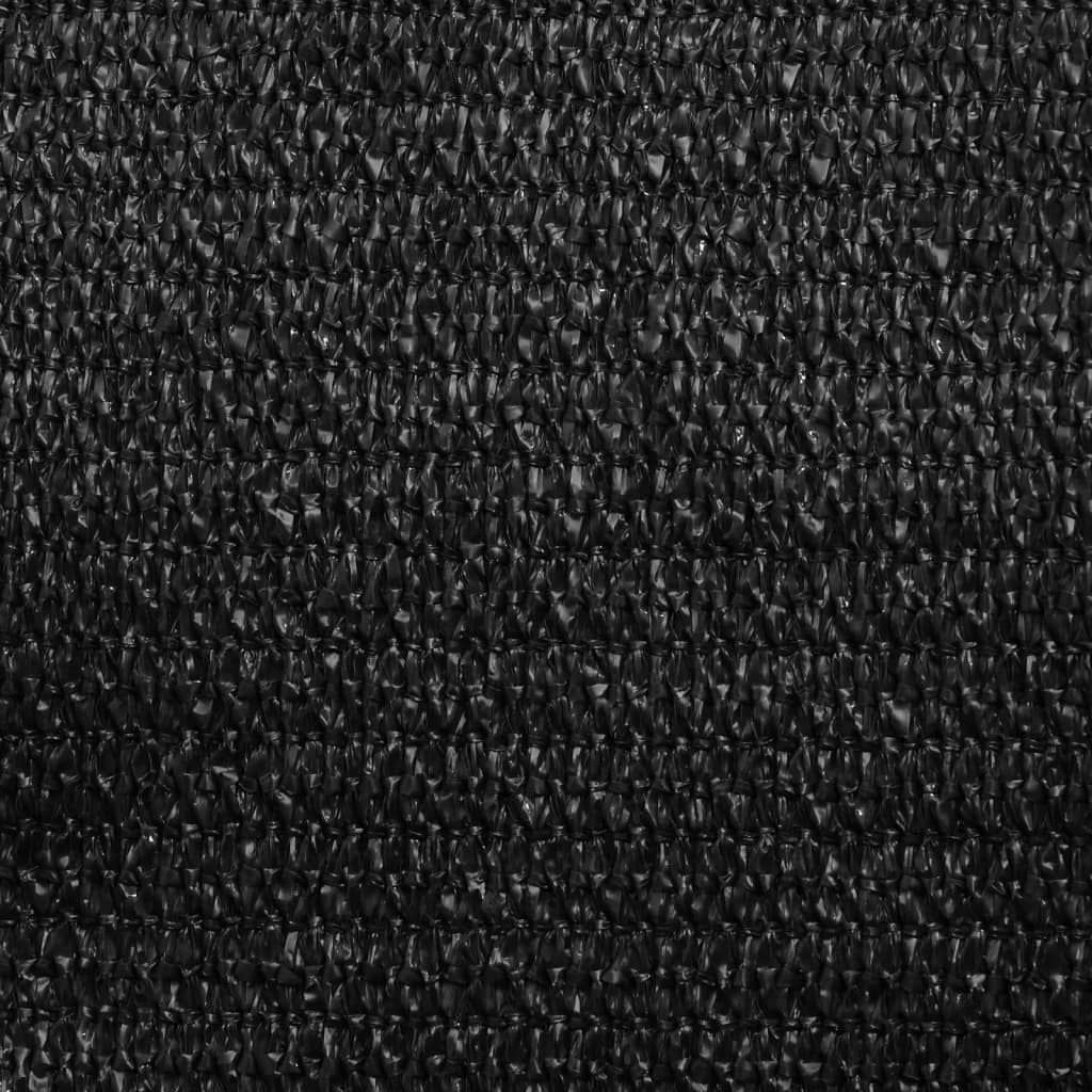 Sonnensegel 160 g/m² Schwarz 2,5x2,5x3,5 m HDPE